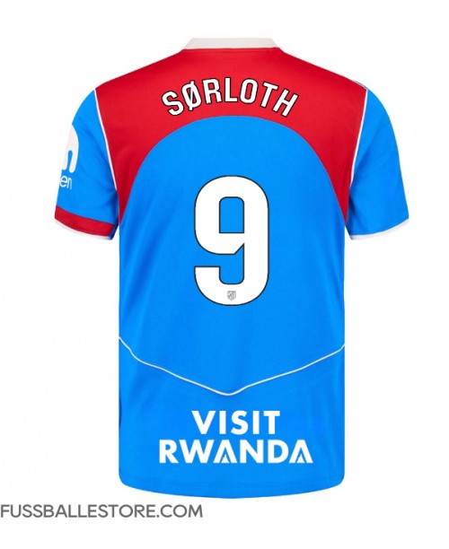 Günstige Atletico Madrid Alexander Sorloth #9 3rd trikot 2025-26 Kurzarm Günstige Atletico Madrid Alexander Sorloth #9 3rd trikot 2025-26 Kurzarm